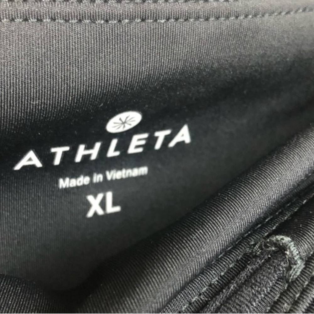 Athleta Moonlight Precision 7/8 Tight Black Mesh Size XL - Picture 4 of 4